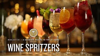 Mixology 101  Wine Spritzers [upl. by Sirej]