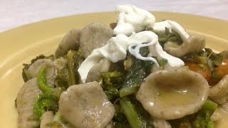 Orecchiette di canapa con cime di rapa e mozzarella di bufala [upl. by Ennayoj714]