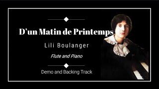 D’un Matin de Printemps  Lili Boulanger  Demo and Backing Track [upl. by Mord]