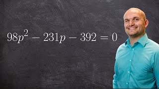 Solve an equation by factoring large numbers [upl. by Honan]