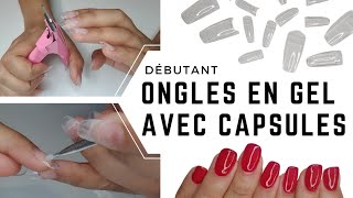 DÉBUTANT  4 ÉTAPES pour une POSE DONGLES en GEL avec CAPSULES [upl. by Traweek958]