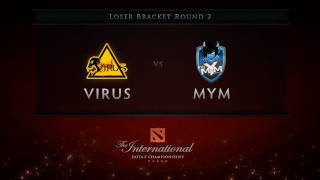 Virus vs MYM  Loser Bracket Round 2  Dota 2 International  No Commentary [upl. by Nylareg969]