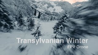 Beautiful Transylvanian Winter of Romania  Cinematic FPV Drone [upl. by Joelly]