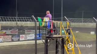 Brandon Pickney 7 Heat Race Win Fall Challenge Southern Iowa Speedway 101124 [upl. by Nylra]