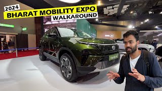 Bharat Mobility Expo 2024  All Car Brands  Audi BMW TataWalkaround  Full Detail [upl. by Eillat]