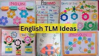 TLM English craft ideas  Classroom decoration ideas  English TLM ideas [upl. by Olshausen535]