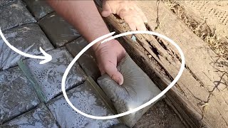 Fill a Ziploc bag with cement for this GENIUS outdoor idea [upl. by Udenihc]