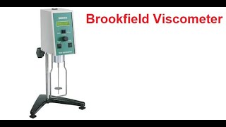 Brookfield Viscometers viscosity measurement [upl. by Ahsaret]