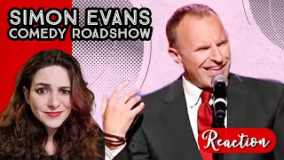 SIMON EVANS  Comedy Roadshow  Where Are His Eyes  REACTION [upl. by Auqinimod]