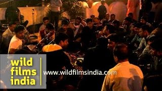 Indian Hindu devotees chant devotional songs on Maha Shivratri [upl. by Akeme778]