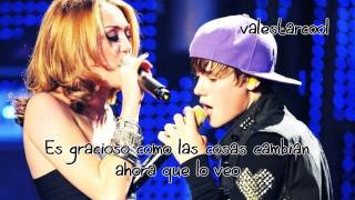 Overboard  Justin Bieber ft Miley Cyrus  Español [upl. by Ik]