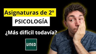 ASIGNATURAS de SEGUNDO de PSICOLOGÍA UNED  Dificultad [upl. by Renick839]