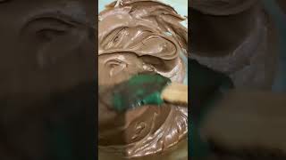 Chocolate yum frostingbakingshortsviral [upl. by Zebapda]