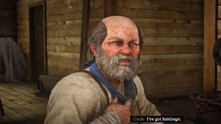 Red Dead Redemption 2  Uncle amp Abigail Argue amp Uncle Tells Abigail He Has Lumbago [upl. by Nosyrb]