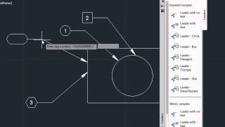 AutoCAD Classes Leader Shape with ToolPalletes [upl. by Silrak]