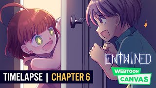 A memory  Entwined Chapter 6【Webtoon Drawing Timelapse】 [upl. by Peedus152]