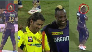 The surprising moment Andre Russell covered his ears for Dhoni [upl. by Tasiana]