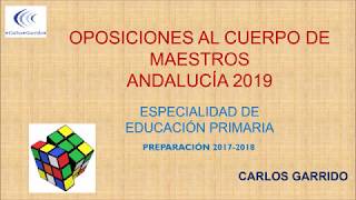 OPOSICIONES EDUCACIÓN PRIMARIA ANDALUCÍA CURSO 201718 [upl. by Nailij361]