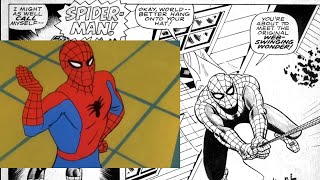 Comparing SpiderMan 1967 episodes dialogue with the comic [upl. by Yereffej]