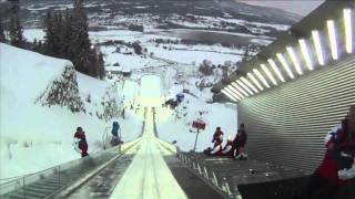 Vikersund skiflying 192 m POV [upl. by Alyel]