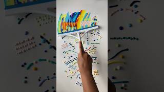 Satisfying Squeegee Painting abstractart artwork shorts [upl. by Clara]