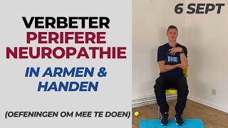 Verzacht de symptomen van PERIFERE NEUROPATHIE in armen en handen  oefeningen [upl. by Karlise103]