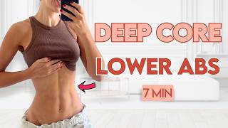 Toned Pilates Abs in 14 Days Deep Core Focus  7 min Workout [upl. by Maharg960]