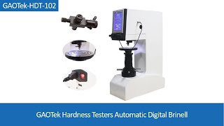 Hardness Testers Automatic Digital Brinell  GAOTek [upl. by Ollehto]