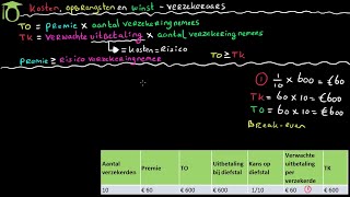 Verzekeraars  opbrengsten kosten en winst economie uitleg [upl. by Yanrahs]