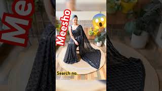 Meesho Black saree meesho meeshosaree saree onlineshopping [upl. by Sherrod684]