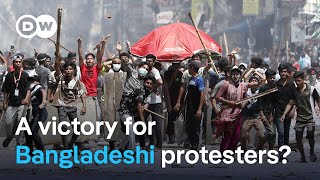 Protesters set 48h deadline for Bangladeshs government  DW News [upl. by Jodee975]