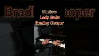 Shallow  Lady GaGa Bradley Cooper Piano Karaoke Lyrics [upl. by Ysus228]