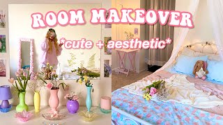 EXTREME ROOM MAKEOVER  TRANSFORMATION aesthetic [upl. by Eelrac]