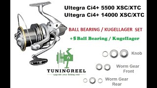 Full Upgrade Shimano 18 Ultegra 5500 CI4 XTC XSC Tuning Reel 5 Ball Bearings Big Pit Weitwurfrolle [upl. by Errol]