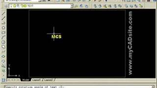 AutoCAD Tutorial  Text  from myCADsitecom [upl. by Angela536]