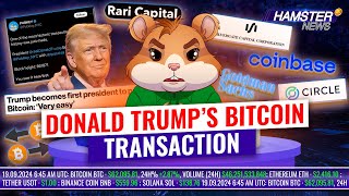 Bitget invests 30m in TON blockchain Trump buys burgers Ethena Labs hacked ⚡️ Hamster News [upl. by Fair]