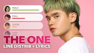 SB19 — The One Line Distribution  Color Coded Lyrics Reupload due to Copyright by Dunkin Donuts [upl. by Fey]