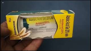 Aziderm 20 Gel  Azelaic Acid Gel  Aziderm Gel Aziderm 20 Gel Uses Side effects Benefits Dosage [upl. by Kovar]