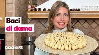 Baci di dama la ricetta originale per fare in modo semplice i biscotti tipici piemontesi [upl. by Naedan569]