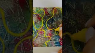 Squeegee Abstract Art TutorialShorts AbstractArtsqueegeeartarttutorial artshortsartinspiration [upl. by Fatimah]