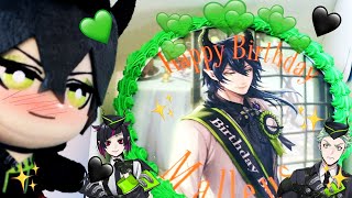 Happy Birthday Malleus Draconia 😭💚🖤✨I spend 200 on his birthday card  Twisted Wonderland [upl. by Katherina]