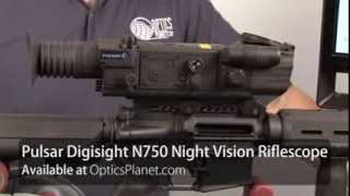 Pulsar Digisight N750 Night Vision Riflescope at OpticsPlanetcom [upl. by Ailongam]