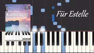 Für Estelle  Jens Rupp piano tutorial Synthesia [upl. by Aleedis]