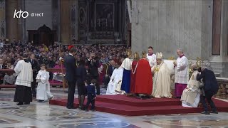 Messe pour la Paix du 1er janvier 2024 à Rome présidée par le pape François [upl. by Nalac]