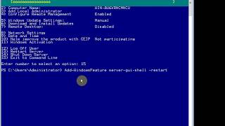 How To Convert Windows Server 2012 Server Core To GUI [upl. by Kolb692]