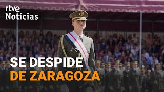 LEONOR La PRINCESA cierra su PRIMER CURSO de FORMACIÓN MILITAR  RTVE Noticias [upl. by Nnair]