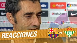 Valverde quotNos ha costado pero hemos controlado bastante bien el partidoquot [upl. by Dibb23]