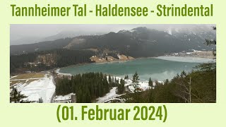 Tannheimer Tal Haldensee  Strindental 01 Februar 2024 [upl. by Fita594]