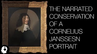 The Conservation of a Cornelius Janssens Portrait ASMR ish [upl. by Torrey396]