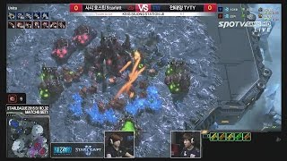 스타리그 Sasha Hostyn vs 전태양 챌린지 32강 1세트 EsportsTV [upl. by Obaza]